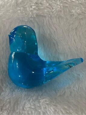 Vintage Terra Studios Mini Bluebird of Happiness Art Glass Figurine